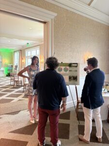 Naomi presenting her poster
